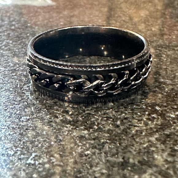 Other - Black men’s chain rope style band size 12